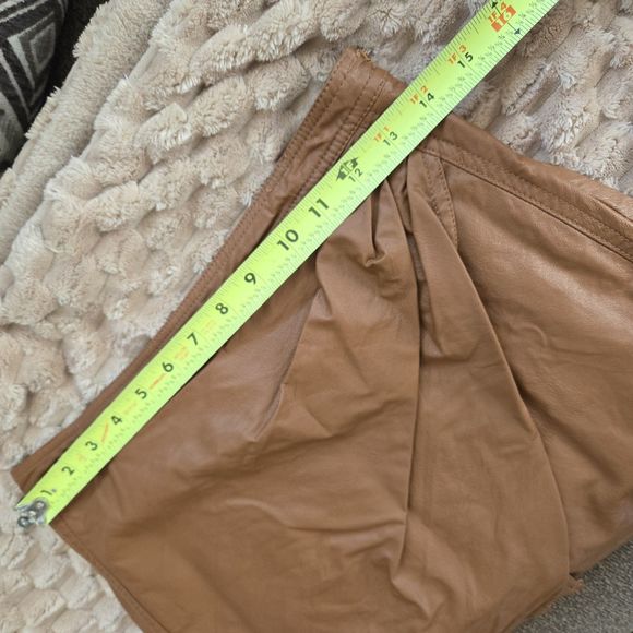 Free People Fake Out Faux Wrap Mini Skirt Walnut Color Size 4 Casual Preppy Chic - Picture 7 of 12